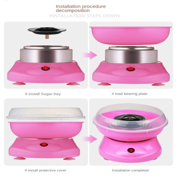 Cotton Candy Maker Marshmallow Machine DARK PINK-EU PLUG DARK Dark Pink-EU Plug
