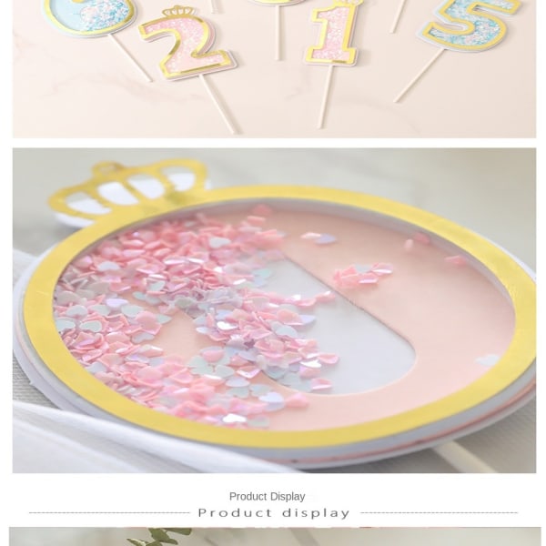 Cake Topper Grattis på födelsedagen 2 2 2