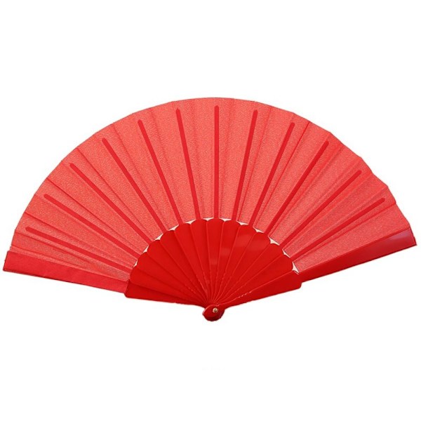 Folding Fan Cloth Håndventilator SORT Black