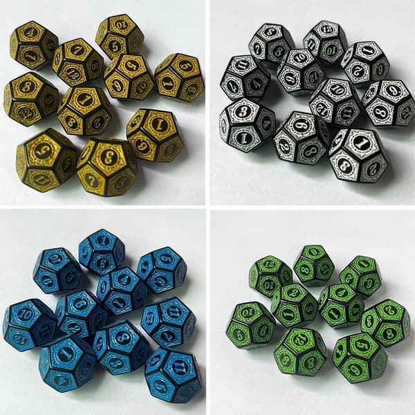 10 kpl set Noppapelit SININEN blue