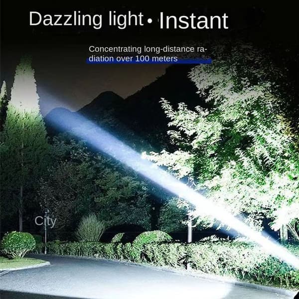Power otsalamppu LED-kohdevalo puettava taskulamppu