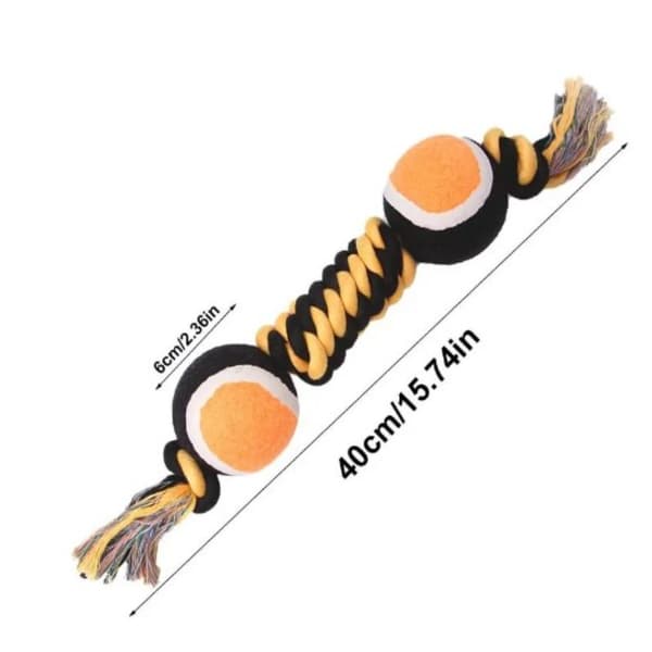 Rope Dog Toys Interactive Hemp Rope Bite-Resistant Double