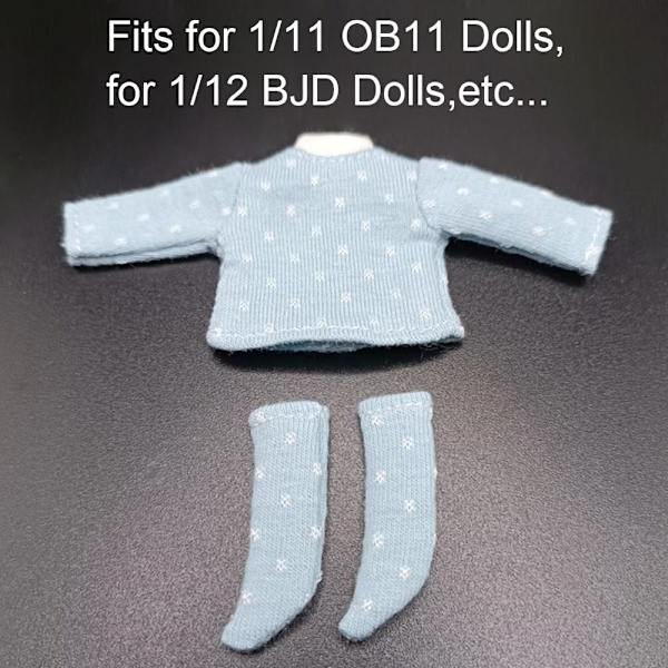 Dukke T-skjorte Sokker Cotton Dot Bluse GRØNN Green