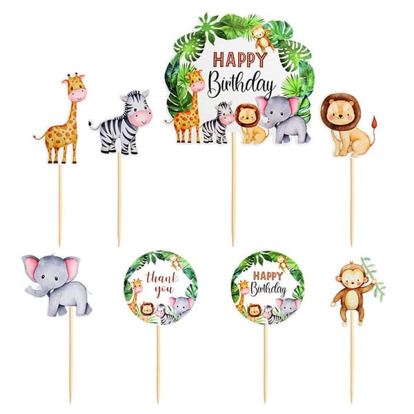 Bursdag Topper Cake Toppers Cake Picks
