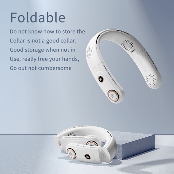 4000Mah Bärbar Mini Fläkt Halsband Fläkt 01 01