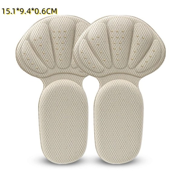 2Pairs Heel Pads Kengän jalkojen hoitotyyny GREY Grey