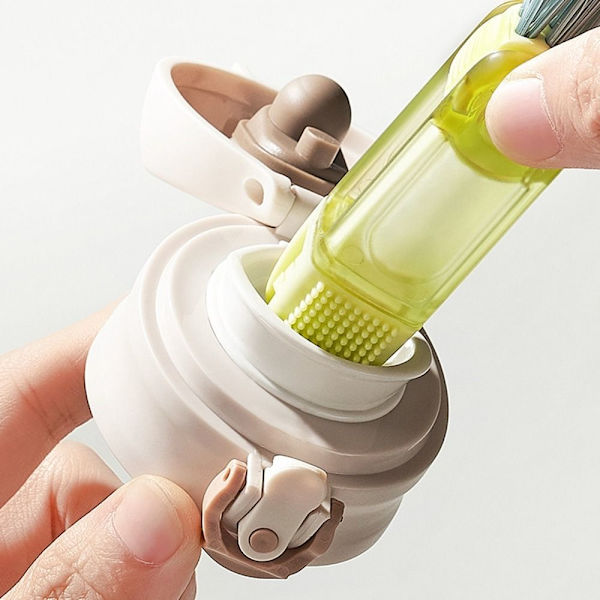 Flaskkopp Lock Brush Cleaner Tools GRÖN green