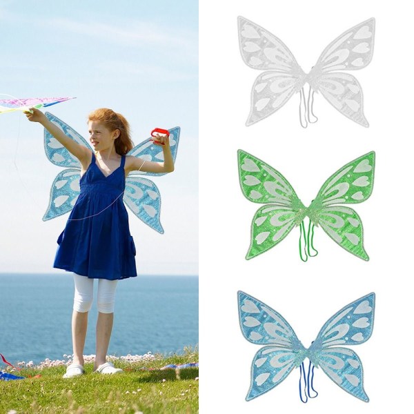 Fairy Butterfly Wings Fairy Alf Princess Angel BLÅ-B BLÅ-B Blue-B
