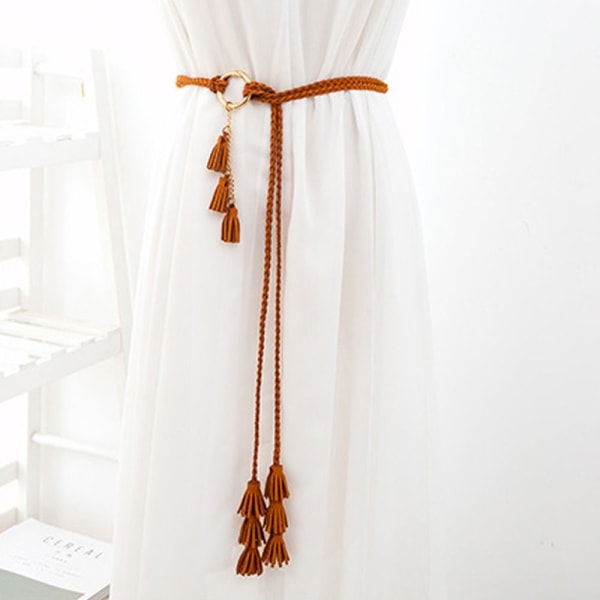Vävt midjerep Bohemiskt midjeband CAMEL camel