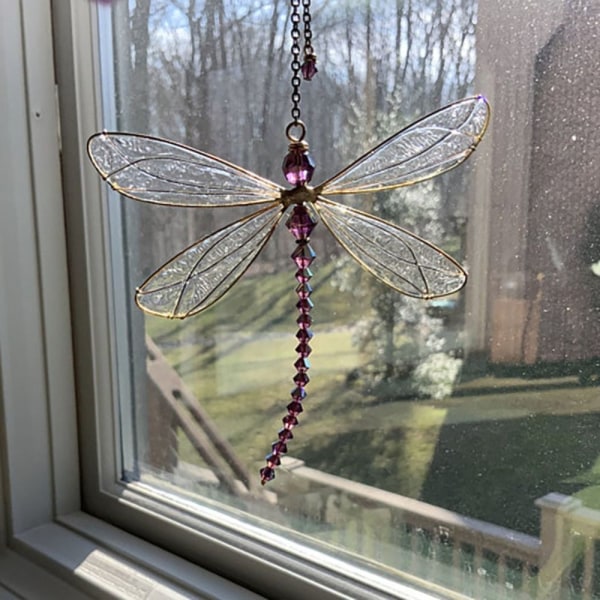 Dragonfly Pendant Sun Catcher METAL STYLE METAL STYLE Metal Style