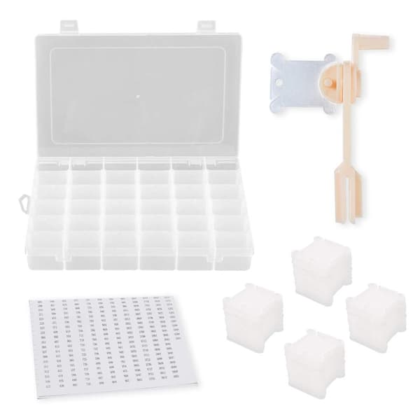 Broderi Organizer Box Floss Winder Plast Förvaring