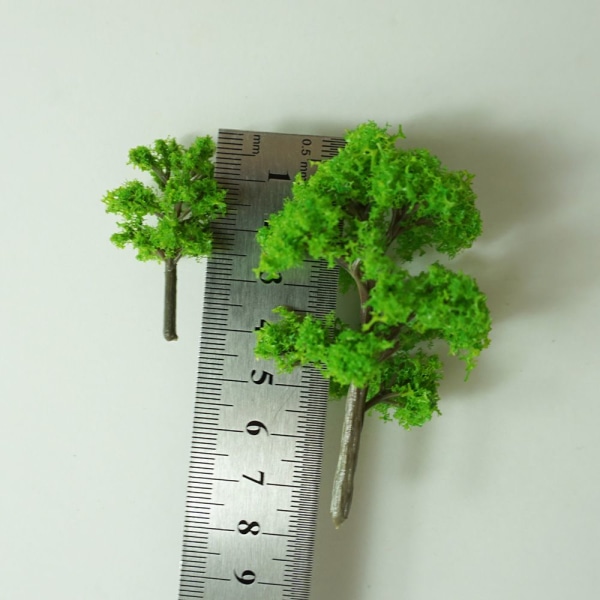 20st Miniatyr landskapsmodell falska träd