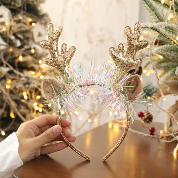 2 stk Julepannebånd Xmas Hodeplagg GULL TYPE A TYPE A Gold Type A-Type A