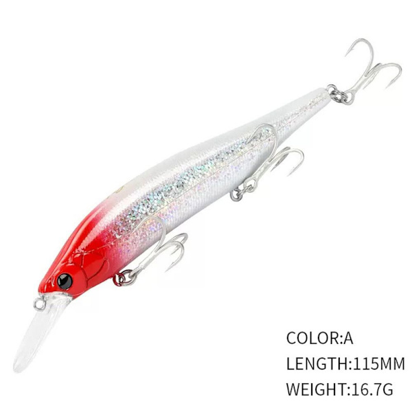 synkende Minnow Baits fiskekroker A A A