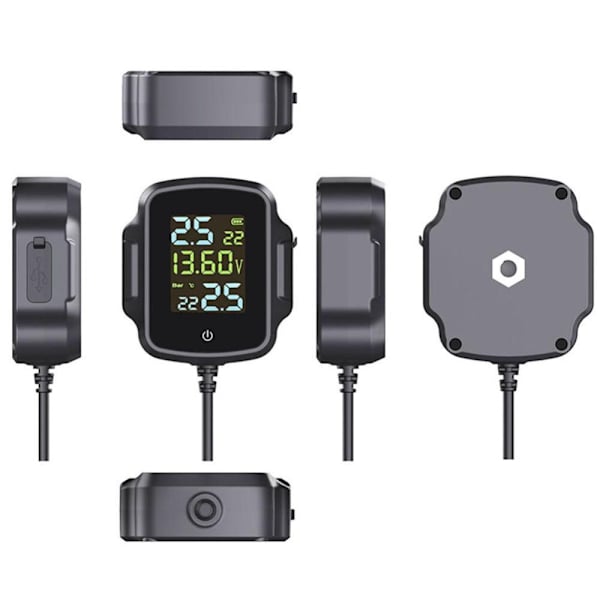 Motorcykel TPMS Däcktrycksövervakningssystem Däck