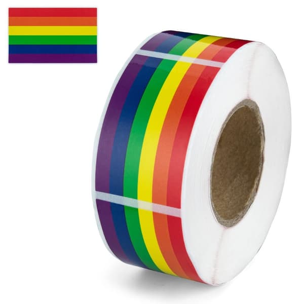 Rainbow Stickers Labels Selvklæbende