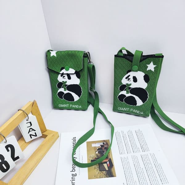 Panda stickade väskor Casual axelväskor FLIP COVER FLIP COVER Flip Cover