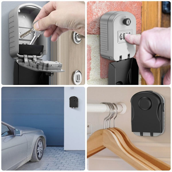 Keybox Lösenord Box GRÅ Grey