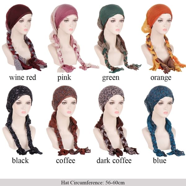 Turban Hat Tørklæde KAFFE coffee