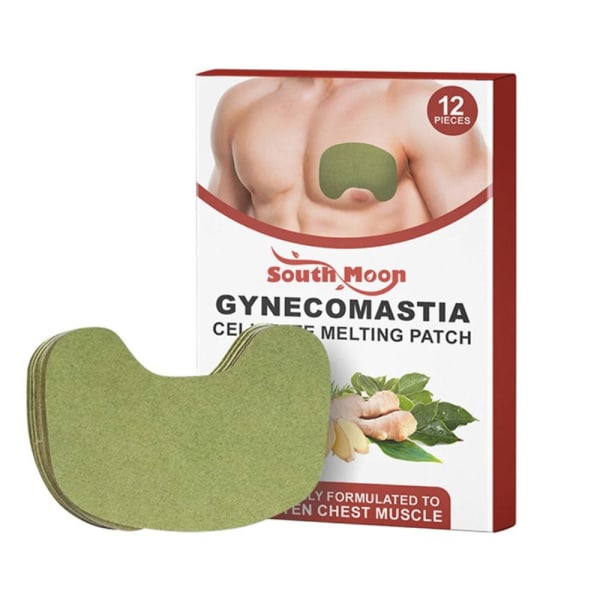 12 stk/eske Gynecomastia Cellulite Melting Patch Ingefærkiste