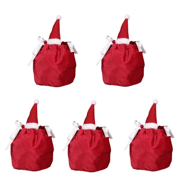 Joulukarkkikassit Draw String -karkkikassit 4kpl 4kpl 4pcs