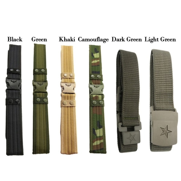 Combat Belts Tactical Belt SVART 130X5CM Black 130x5cm