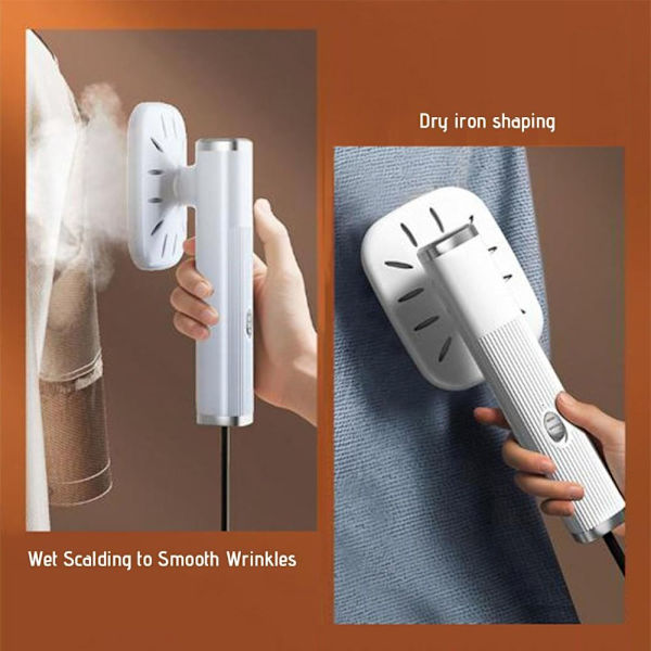 Mini Strygemaskine Håndholdt Dampstrygejern HVID White