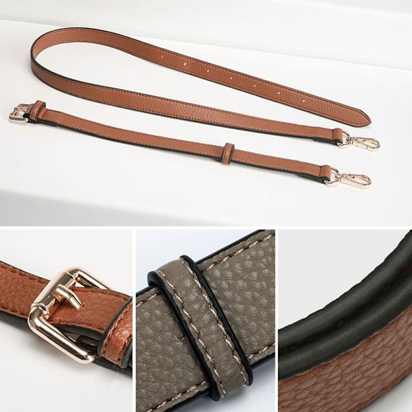 130cm aito nahkahihna käsilaukun vyöt RUSKEA brown