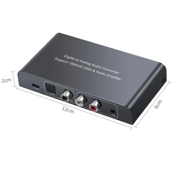 Digital til Analog Audio Converter Koaksial Toslink Optisk til