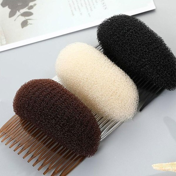 Fluffy Hair Pad sieniklipsit MUSTA Black