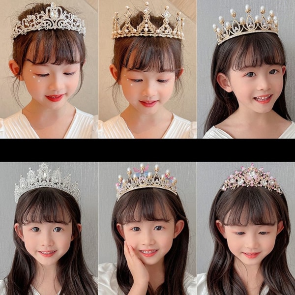 Princess Crown Tiaras Pannband STYLE 10 STYLE 10 Style 10