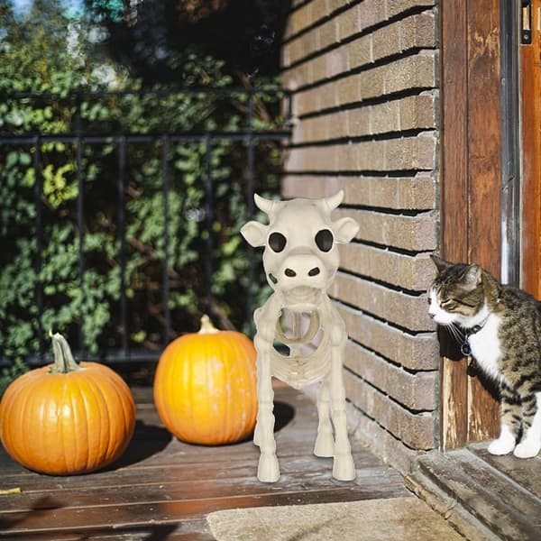 Halloween Ko Skelet Ko Kranium Prop LPLASTIC PLASTIC LPlastic