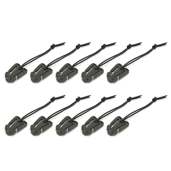 10ST Ryggsäck Spänne Clamp Karbinhake GRÖN green