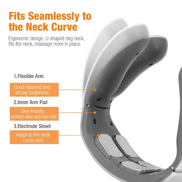 Elektrisk Neck Massager Nakke Afslapningsmaskine RØD BASIC red Basic version-Basic version