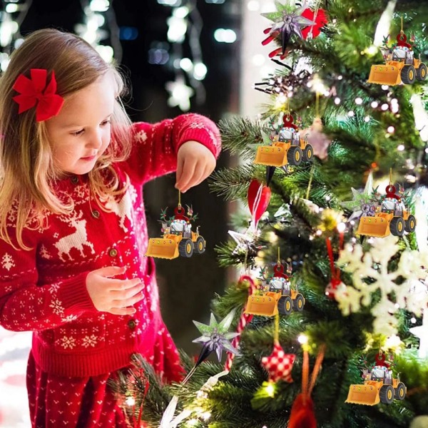 Julebilvedhæng Små juletræspynt 4 4 4