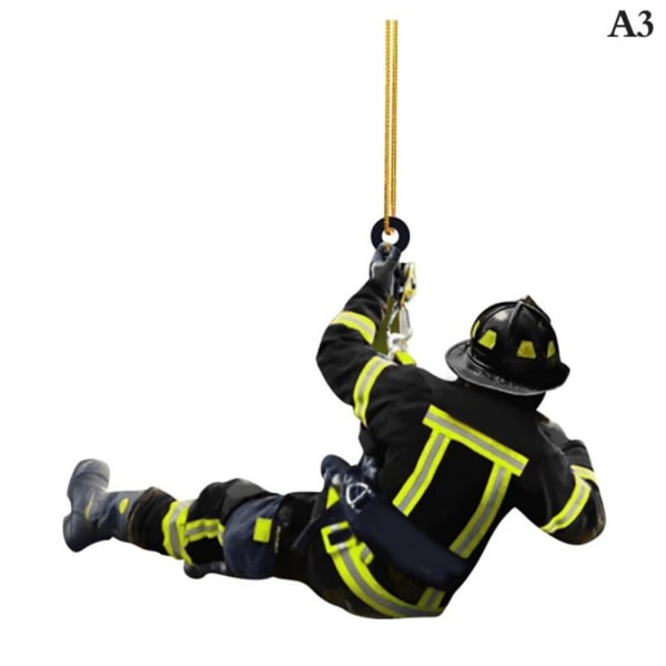 2 kpl Firefighter-riippuvainen auton avaimenperä C C C