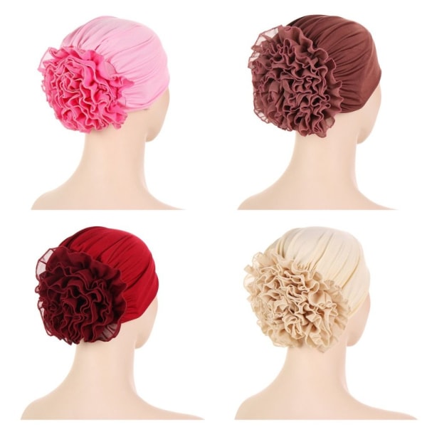 Naisten Hijab Caps Muslim-päähuivi BEIGE beige