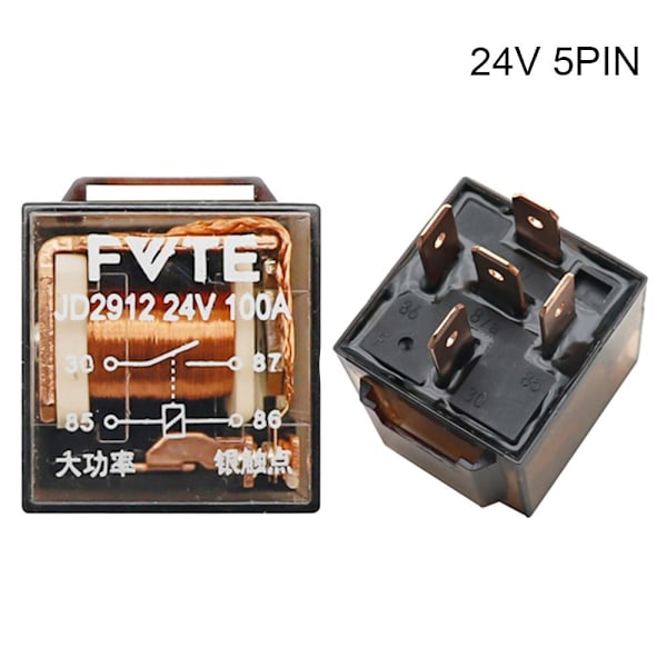 2kpl Automotive Rele High Capacity Switching 2kpl 24V 5PIN 2pcs 24V 5PIN