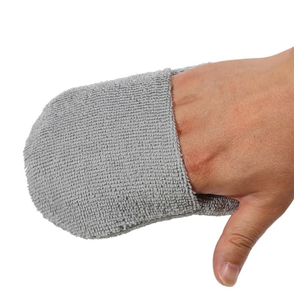 2/6 stk Bilvokspåføringsputer Mikrofiber GRÅ 2STK 2STK grey 2Pcs-2Pcs