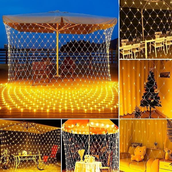 Solar Power LED String LED Solar Net Mesh WARM WHITE 3MX2M warm white 3Mx2M 204LED