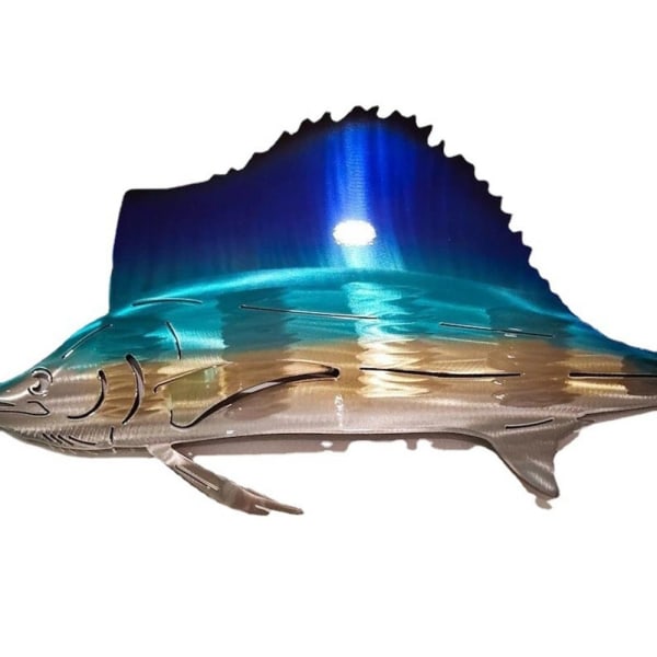 Metal Vandmænd Sejlfisk Havskildpadder 40CMSEJLFISH SEJLFISH 40cmSailfish