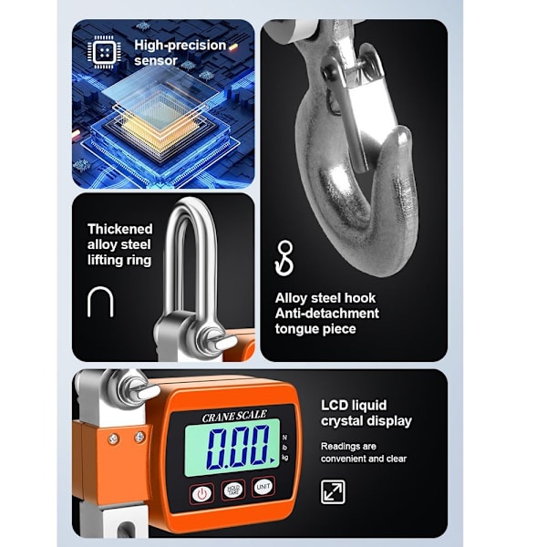 Digital Hanging Scale Crane Scale Elektronisk vægt