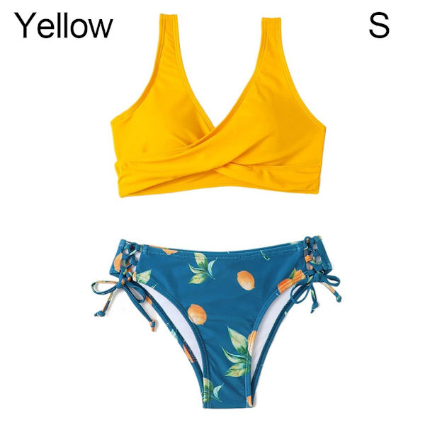 Split Swimwear Swimsuit KELTAINEN S yellow S