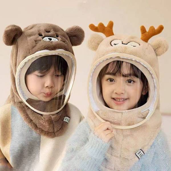 Barn Pullover Hatt Öronskydd Hatt STYLE 2 STYLE 2 Style 2