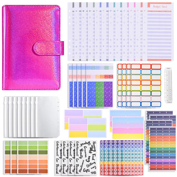 Budget Binder Money Organizer för kontanter GUL yellow