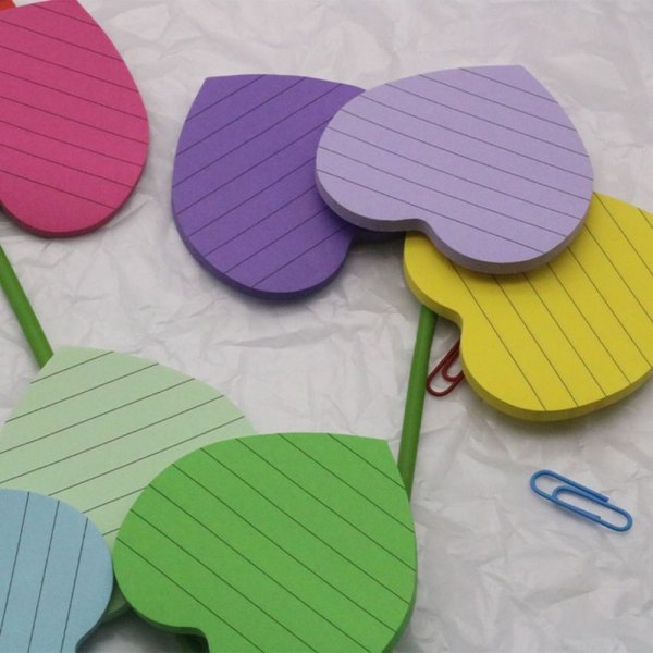 10 Pads Sticky Notes Lys farge Sticky Notes Selvklebende