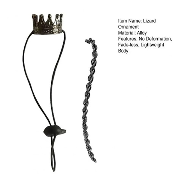 Lizard Ornament Pet Hat SORT FAST BETALING FAST BETALING Black Fixed payment-Fixed payment