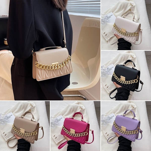 Axelväska Kedja Crossbody-väskor LILA purple