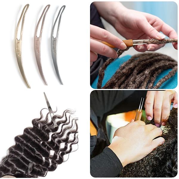 Dreadlocks Virkningskrokar Peruktillverkningsverktyg 0,5 MM 0.5mm