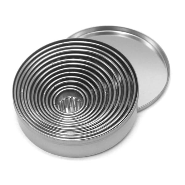 12 Stk Cookie Cutter Sæt Circular Biscuit Cutters Donut Ring